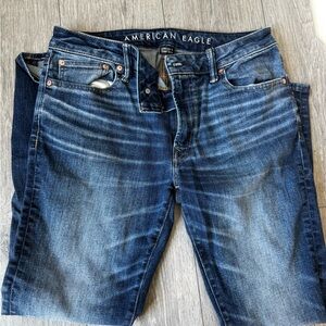 American Eagle Indigo Wash Jeans - Dark Blue